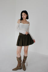 クリスオフショルダーTシャツ / Chris Off Shoulder T-shirt (4color)