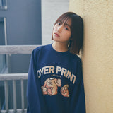 コラボレーションスウェット（ネイビー）I over print × AMBLER (6635498406006)