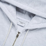 ベーシックロゴニードルワークフーディージップアップ MELANGE