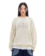 939パネルメッシュニット/939 PANELED MESH KNIT (CREAM)