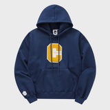 ミックスCワッペンパーカ・ネイビー［ユニセックス］/ Mix C Patch Unisex Vintage Navy Hoodie