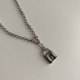 ロックボールドチェーンネックレス/mal Lock Bold Chain Necklace
