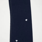 ワイドフィットハートシェイプ刺繍ジーンズ/CLASS:y  SEONYOU, LAPILLUS HAEUN, STAYC J, JOYURI WORN WIDE FIT HEART SHAPE EMBROIDERY JEAN [6887]
