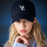 3D Monogram logo over fit ball cap NAVY