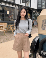 ブリックオータムピンタックショーツ