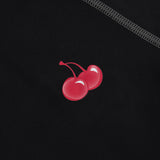 スモールチェリージップアップラッシュガード / SMALL CHERRY ZIP-UP RASHGUARD [BLACK]