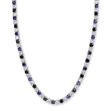 シグマ テニス キュービック ネックレス/ [blacklabel] BlackPurple Sigma Tennis Cubic Necklace