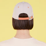 Scribble Two Tone 5panel Cap Beige/Orange