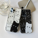 Black - Point Balck Cat Phone Case