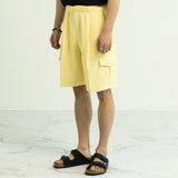 バンブーカーゴハーフパンツ / BAMBOO CARGO HALF PANTS-LEMON