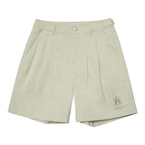 Aロゴ ピンタック カジュアルショートパンツ/A LOGO PIN TUCK CASUAL SHORT PANTS BEIGE