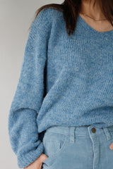アルパカVネックニット / Alpaca V-neck Knit (6color)