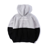 Classic Color Block Fleece Hoodie - Gray (6624448872566)