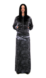  BIG BUCKLE SKIRT 𝙒𝘼𝙎𝙃𝙀𝘿 𝘽𝙇𝘼𝘾𝙆