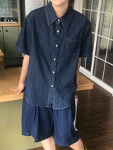 グラビティデニムシャツ