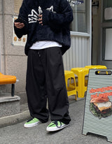 ピンタックワイドバンディングパンツ