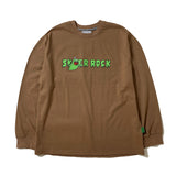 STICKY GHOST LONG SLEEVE T-SHIRT LIGHT BROWN (6612498382966)