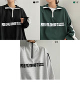 カラードハーフジップアップアノラックスウェットシャツ / Getz Colored Half Zip-Up Anorak Sweatshirt