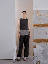 NYLON CARGO PANTS [ CHARCOAL ]