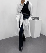 レイヤードレザーベスト / NB Layered Leather Vest