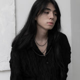 オリジナル チェーンネックレス / [BLESSEDBULLET]original chain necklace_dark silver/silver/gold/black