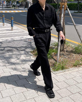 ルブランリネンデニムロングスリーブシャツ / LE BLANC Linen Denim Long-sleeved Shirt