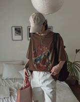 ウッドスタックプリント半袖 (3 color)