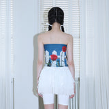 ローズガーデンチューブトップ / 0 3 rose garden tube top