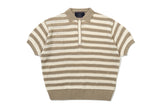 パンチングニットポロ / PUNCHING KNIT POLO_BEIGE