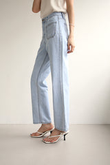 クシオジーンズ / CUSHIO JEANS / STRAIGHT DENIM PANTS