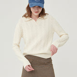 Classic cashmere cable knit (6652482158710)
