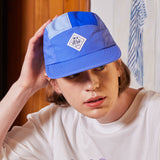 Multi Color Palm Tree Label Camp Cap Blue