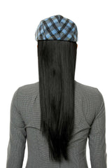 CHECK HUNTING CAP / BLUE