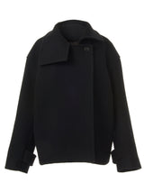 ハイネックハーフコート / HIGHNECK HALF COAT_BLACK