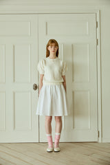 ROSETTE PUFF KNIT