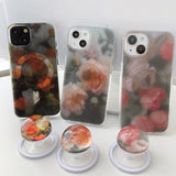 チューリップ - レインフラワーマグセーフスマホケース　ビーズトックセット