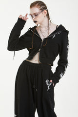 トリバルクロップドフーディ / TRIVAL CROPPED HOODY