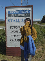 (UNISEX) ビートルズピンタックウールボンバージャンパー