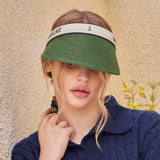 Organic band paper sun visor White