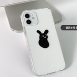 クリアアイラビットフォーンケース / Clear-eyed rabbit phone case