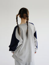 JeffersonVネックスウェットシャツ/Jefferson V-Neck Sweatshirt (2color)ね