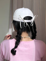 リボンキャップ/ribbon cap (white)