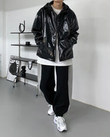 RH ペンダントエナメルレザージャケット / RH Pendant Enamel Leather Jacket (3 colors)