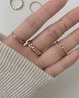 [8セット] デイリーチェーンレイヤードリングセット / [8 set] Daily Chain Layered Ring Set