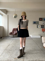 ワコサマーストローバンジーバケットハット / Wako summer straw bungee bucket hat