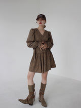 ホピラップミニワンピース / Hopi Wrap Mini One Piece (2color)