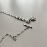 アンティークトグルバーネックレスエリシコインネックレス//cop Antique Toggle Bar Elisicoin Necklace