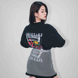グラフィティ&ファイヤーイグジットオーバーサイズTシャツ / GRAFFITI & FIRE EXIT OVERSIZED TEE