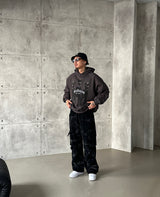 [UNISEX] ウォッシングコーデュロイカーゴジョガーワイドパンツ