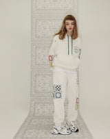 GRANNY SQUARE SWEATPANTS CREAM (6691427811446)